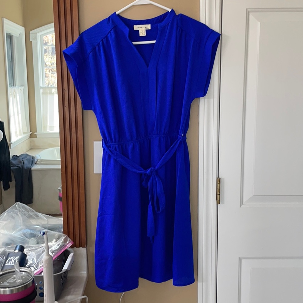Royal blue casual dress